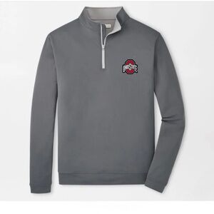 PETER MILLAR Ohio State Perth Performance Quarter-Zip